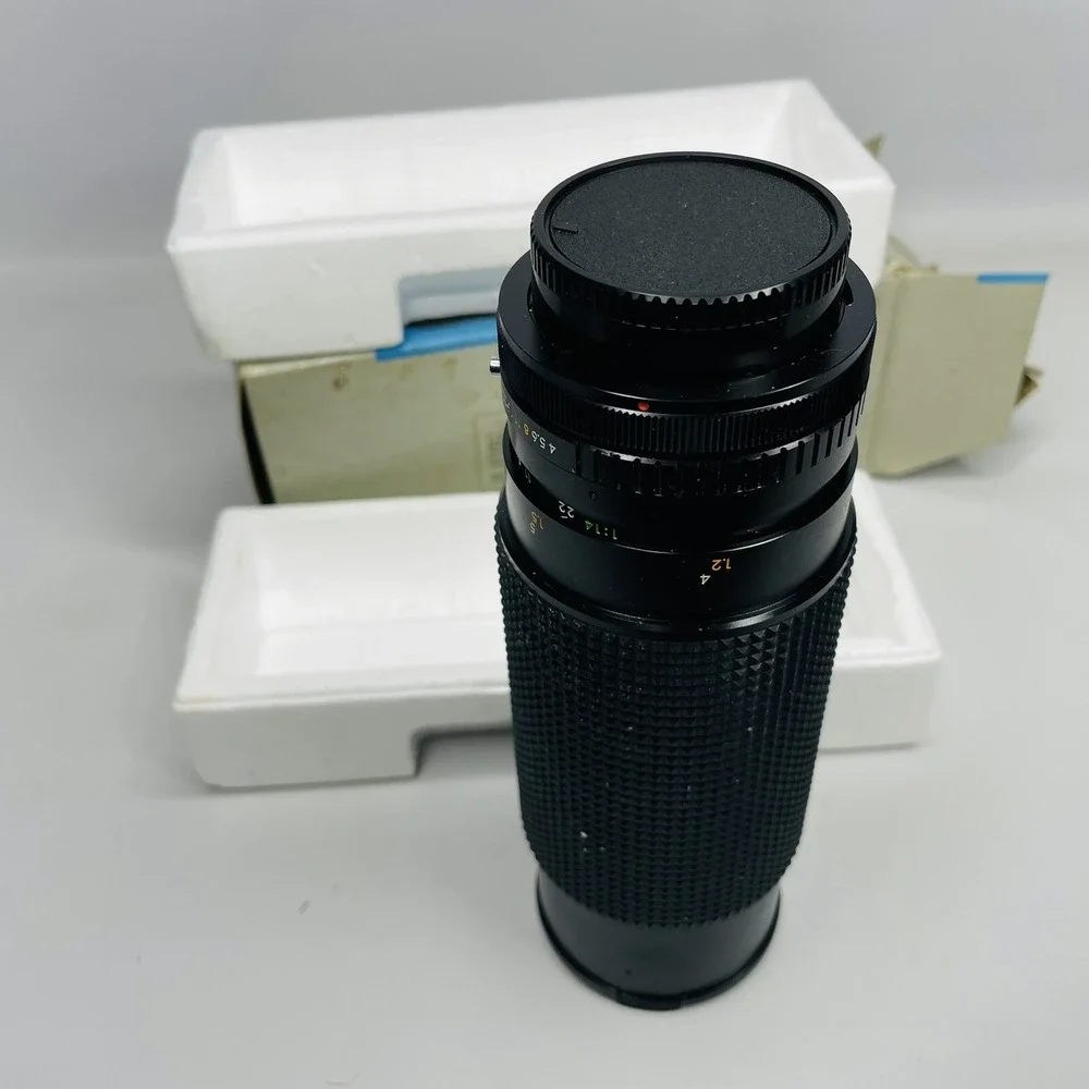 Sears Macro Zoom‎ 60-300mm f/4.0-5.6 Lens with Caps/ Canon Mount in Box
